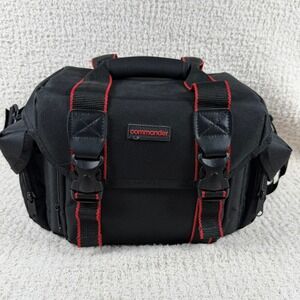 Commander Camera Bag Black‎ Red Accents Organizer Case & Remote Shutter Release
